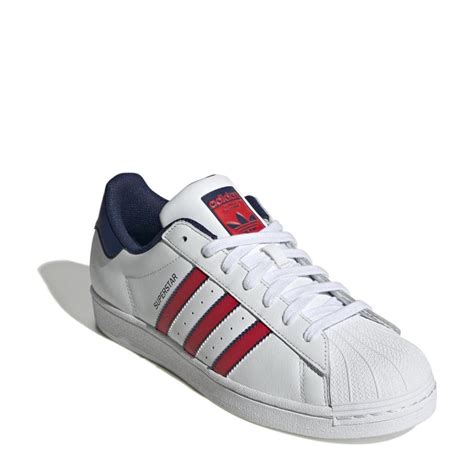 adidas superstar rood donkerblauw